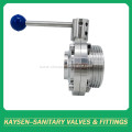 Sanitary Butterfly Valves Male and Weld DIN/RJT